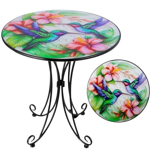 VEWOGIFT 18" Hummingbird Outdoor Side Table