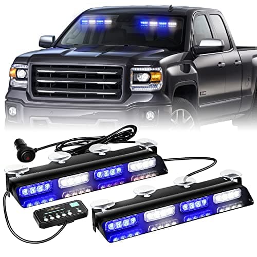 XRIDONSEN 2 in 1 2x 14 inch Strobe Light Bar