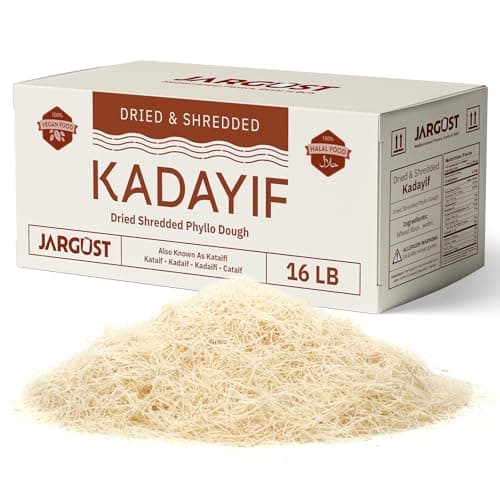 Bulk Dried & Shredded Kataifi 16lb, Shredded Fillo Dough, Pastry Dough, Chopped Katayif, Ingredient for The Viral Dubai Pistachio Chocolate Bar, Shredded Phyllo, Kunafa, Knafeh, Katifi