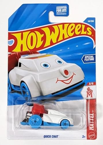 Hot Wheels Quick Chat [White] Mattel 3/5, 48/250, 1:64 Scale Diecast Toy Vehicle