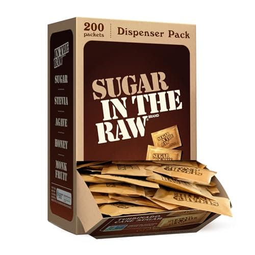 Sugar In The Raw, Turbinado Cane Sugar Packets, 200 Ct