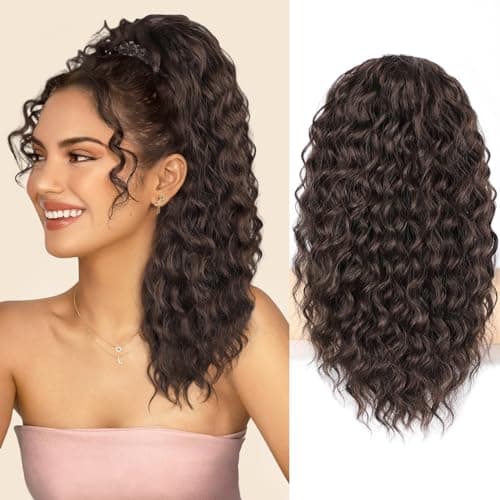 HMD Curly Ponytail Extension Drawstring Ponytail for Black Women