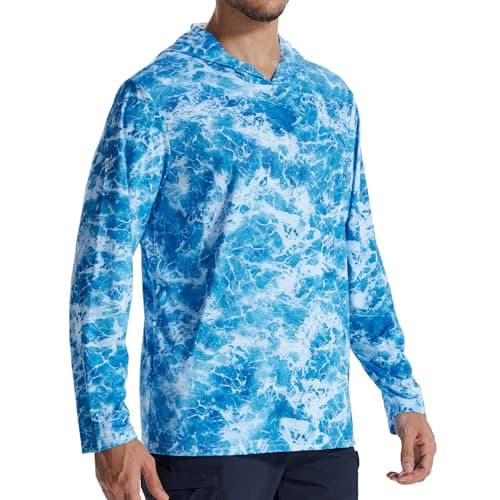 LOOGU Men’s Hunting Camo Shirt Lightweight, Camouflage Shirts for Men Long Sleeve Shirt for Fishing Hiking Camping