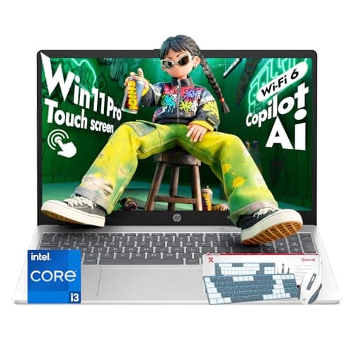 HP 2026 Touchscreen Laptop for Student and Business, Intel 13th Core i3‑1315U (Up to 4.5GHz), 20GB RAM, 512GB SSD, Windows 11 Pro, Copilot AI, Numeric Keyboard, Wi‑Fi 6, with Patented KB Kit