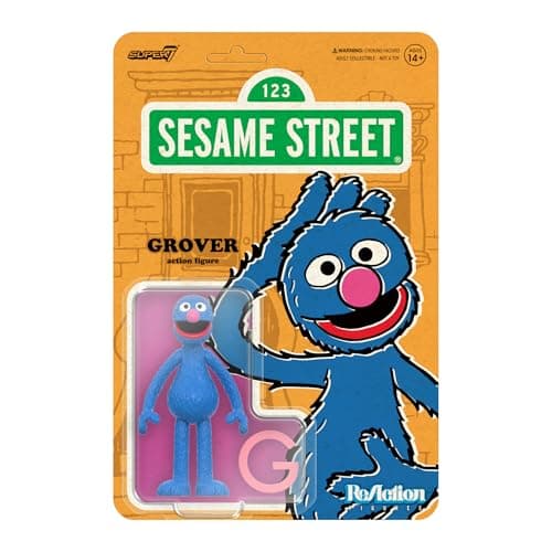 Super7 Reaction Figure Sesame Street Abby Cadabby - 3.75" Sesame Street Action Figure with Accessory - Classic TV Show Collectibles and Retro Toys