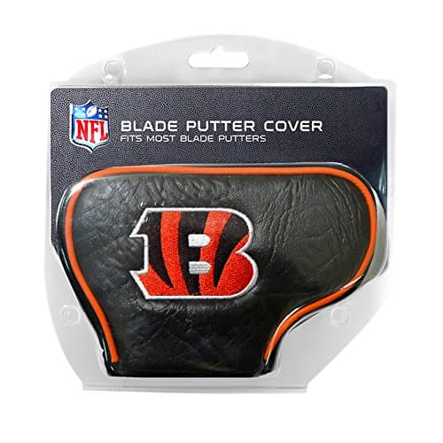 Team Golf NFL Cincinnati Bengals Golf Blade Putter Cover Golf Club Blade Putter Headcover, Fits Most Blade Putters, Scotty Cameron, Taylormade, Odyssey, Titleist, Ping, Callaway