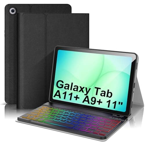 Backlit Wireless Keyboard Case for Samsung Galaxy Tab A11+ Plus A9+ Plus 11