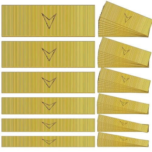 23 Gauge Pinner Nails- 6000 Counts,(3/8",5/8",4/5",1",1-3/16",1-3/8") Assorted 6 Sizes' Headless Pin Nails for 23 GA Pneumatic or Electric Pinner or pin Gun,Project Pack