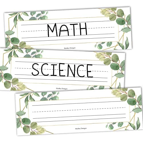 Desk Name Tags for Classroom, 25pc Nameplate & Classroom Name Tags for Desk