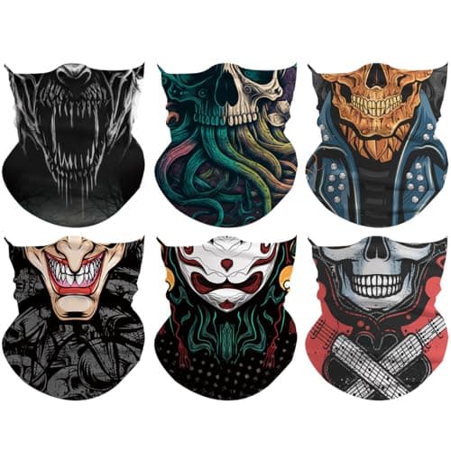 Neck Gaiter Mask,Cool Bandana Gator Face Cover Mask Sun UV Protection,Neck Warmer Balaclava Face Scarf,Headband for Men Women Boys Girls,Head Wrap for Motorcycle Cycling Hiking Outdoors
