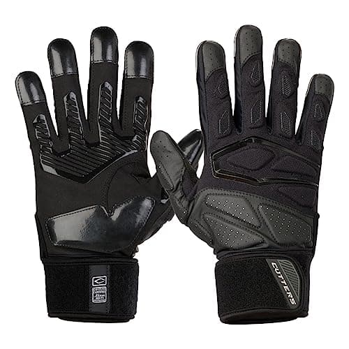 Cutters Lineman Padded Football Gloves. Force 5.0