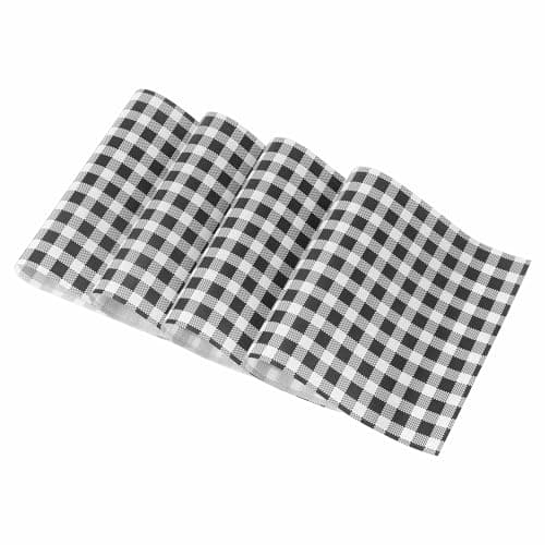 NATURALABEL Black and White Check Deli Paper, 12"x7.5", 100 Sheets