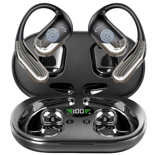 AI Open Ear Headphones Translation Earbuds, Real-Time 2-Way Language Translator Device, 3-in-1 Bluetooth Translating Headphones for Travel/Music/Calls/Exercise, Audifonos Traductores Inglés Español