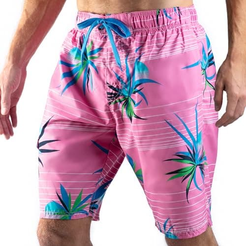 Kanu Surf 9” Bellaire Men’s Swim Trunks – UPF 50+ Quick-Dry Swimming Trunks for Men with Pockets & Mesh Lining (Large)