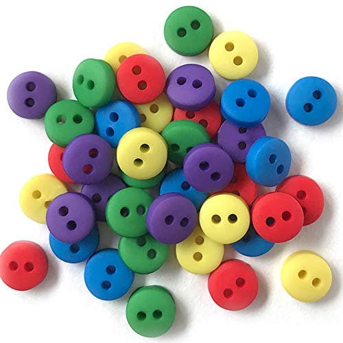 Buttons Galore and More Tiny & Micro Collection – Extensive Selection of Tiny & Micro Novelty Buttons for DIY Crafts, Scrapbooking, Sewing, Cardmaking, and Other Art & Creative Projects – 40 Pcs