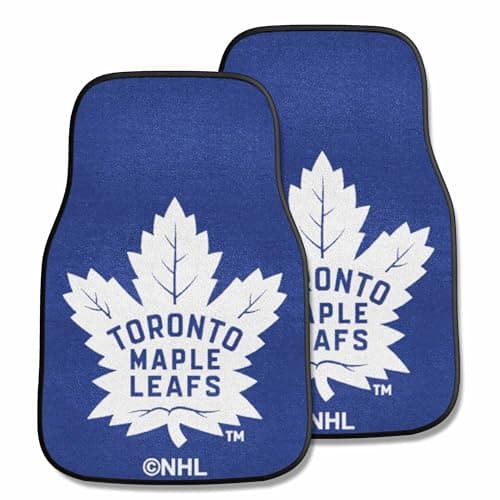 FANMATS NHL - Toronto Maple Leafs Carpet Car Mat Set - 2 Pieces