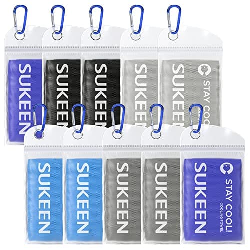 Sukeen Cooling Towels(40"x12") for Neck & Head, Soft Breathable Chilly Towel for Yoga, Golf, Gym, Camping, Running, Workout & More Activities