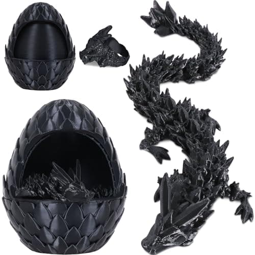 iBuddy 3D Printed Dragon Egg, Prefilled Easter Basket Stuffers for Kids