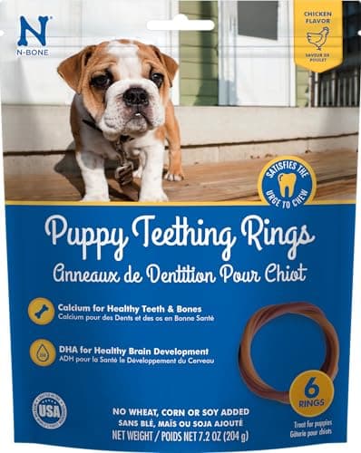 N-Bone Puppy Teething Ring Chicken Flavor (1 Pack Of 6 Rings) (113048)