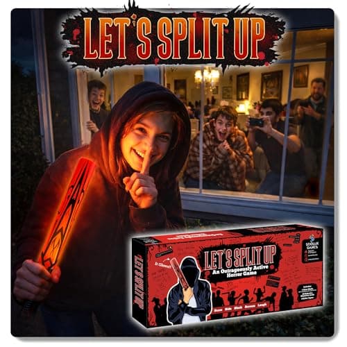 Let's Split Up - an Outrageous Horror Spoof Game | Ages 12+, 4-12 Players | Halloween Games for Teens | Horror Board Games Alternative | Outdoor Games | Teen Boys Gift Ideas | Pulse-Pounding Thrills!