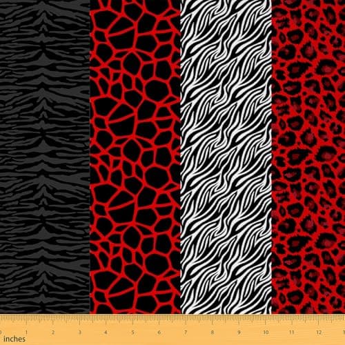 Feelyou Leopard Print Fabric by The Yard Soft 2 Yards