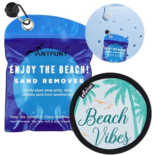 Antfuny Sand Remover for Beach Cleaner Eraser for Family Kids Women Wipe Off Mitt Duster Brush Trip Honeymoon Essential Gift Costa Rica Must Haves Resort Rio de Janeiro Punta Cana Towel