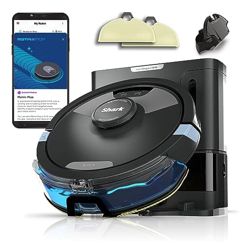 Shark Matrix Plus 2-in-1 Robot Vacuum & Mop, Black/Silver,RV2610WA