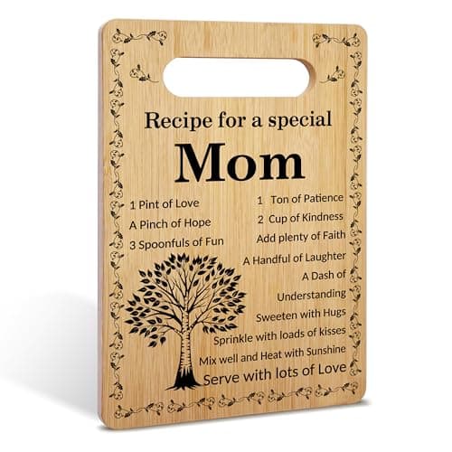 Gifts for Mom, Mother Bamboo Cutting Board from Daughter Son, Mother's Day Birthday Christmas Gifts For Best Mom, Home Kitchen Decorations, Wooden Charcuterie Cutting Boards -54