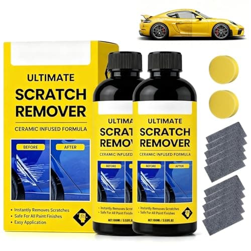 2Pcs NanoPolix Scratch Remover, 3.53 Fl Oz Plastic Polish Scratchs Removers, Professional Grade Car Scratch Repair Remover, All Paint Colors Polishing Kit, Quick Repair Scratches and Restore Shine