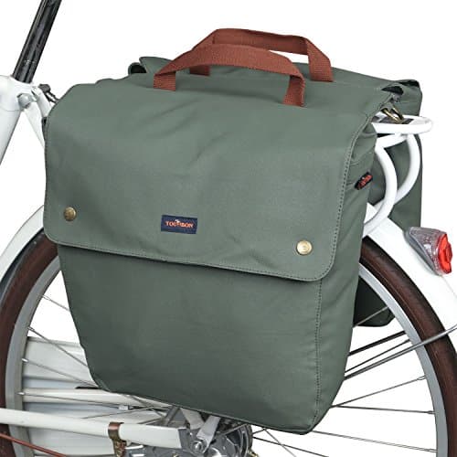 TOURBON Roll-up Bike Pannier 24L Bicycle Rear Rack Seat Trunk Luggage Bag