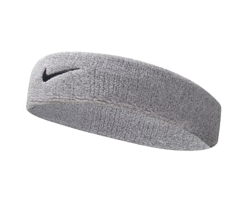 NIKE Premier Training Sport Headband - Thick, Soft, Cotton Blend, Moisture-Absolving (Grey)
