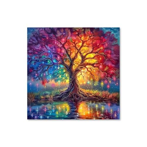 WEMEON Tree of Life Diamond Art Kits for Adults with Framed - 5D Diamond Painting Kits for Adults, Gem Art for Home Decor 12X12Inch