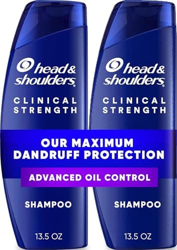 Head & Shoulders Clinical Strength Advanced Oil Control Anti-Dandruff Shampoo Twin Pack, 1% Selenium Sulfide, 13.5 fl oz Each
