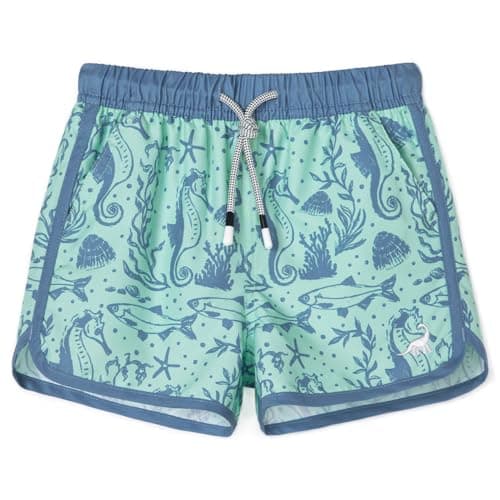SURF CUZ Boys Swim Trunks Retro Toddler Boy Swimsuit Shorts Quick Dry Swimming Trunks Bathing Suit 04 Submarine World 10/12