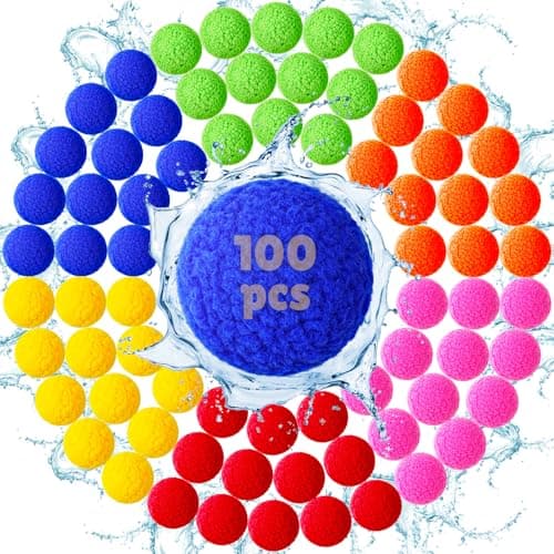 LQYoyz 100 Pcs Reusable Water Balloons for Kids