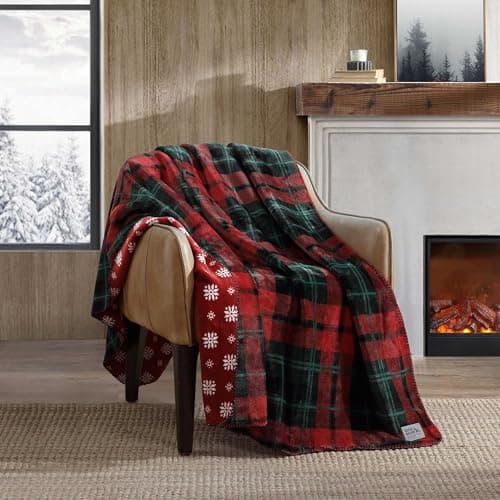 Eddie Bauer - Soft Reversible Throw Blanket for Bed & Couch, 60 x 70
