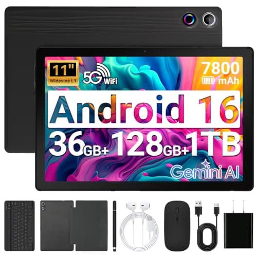 URAO Tablet,11" Android 16 Tablet Octa-core 36GB+128GB Gemini AI