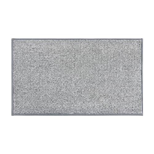 Artoid Mode Grey Machine Washable Non Slip Doormat,Soft Absorbent and Stain Resistant Kitchen Rugs for Sink Hallway Bathroom and Laundry 17x29 Inch