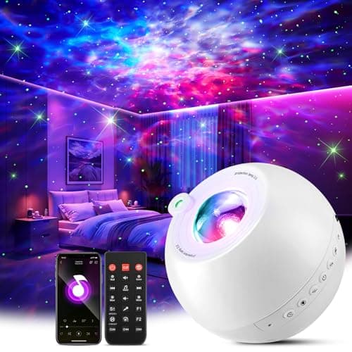 One Fire Galaxy Projector,15 Colors,Gifts for Girls&Women&Boys,White Noise