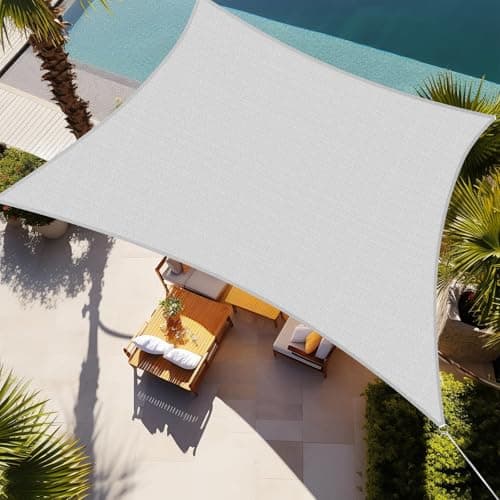 Shade&Beyond Rectangle Sun Shade Sail 10'X13' Permeable Canopy Light Grey for Patio Garden Yard Deck Pergola (We Make Custom Size)