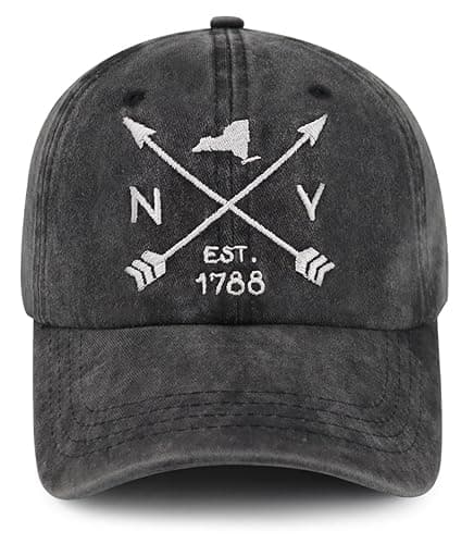 New York Hat for Men Women, Funny City Anniversary Souvenir Gifts, Vintage Arrow 1788 NYC Party Decorations Baseball Cap, Retirement Birthday Gifts for Fan Mom Dad Grandpa Grandma Wife Husband Friend