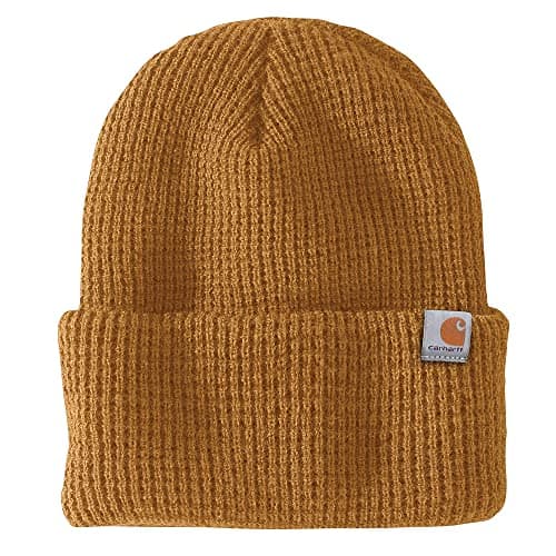 Knit Insulated Waffle Beanie-Carhartt Brown-OFA
