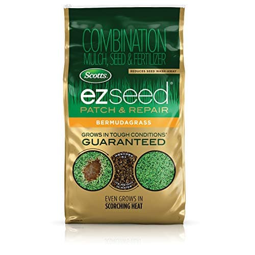 Scotts EZ Seed Patch & Repair Bermudagrass - Combination Mulch, Bermudagrass Seed and Fertilizer for Repairing Bare Spots, Lawn Patch Repair, Covers Up to 225 Sq. Ft., 10 lb.