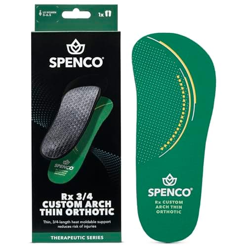 Spenco Rx Thinsole 3/4 Length Shoe Insoles, Women's 7-8.5/Men's 6-7.5