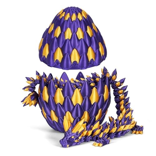 3D Printed Dragon Eggs, 3-D Dragon Eggs with Articulated Dragons Toys Inside for Kids