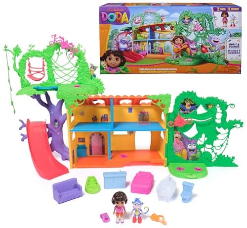 Dora Explore & Play Rainforest Casita Dollhouse Playset & Action Figures