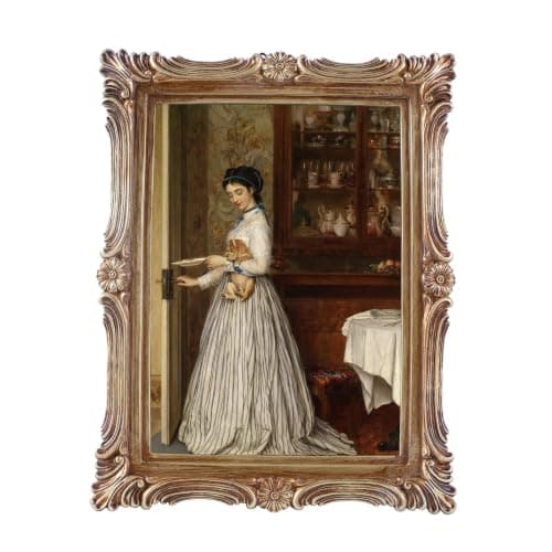 VINLIFE Vintage Picture Frames 5x7 Ornate Bronze Antique Picture Frames 5x7 Photo Frame Unique Home Decor Gallery Wall Decor,for Tabletop and Wall Mount,Victorian Style,Floral Design