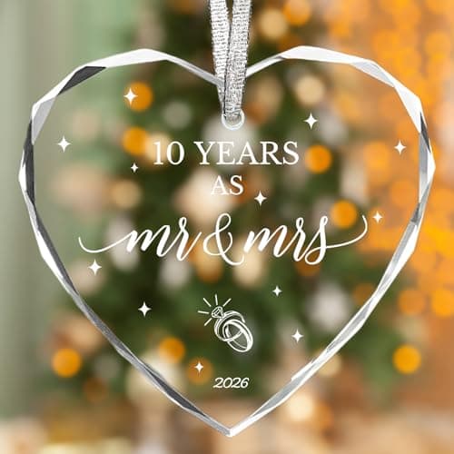 10 Year Anniversary Tin Gifts for 10th Anniversary Ornament 2026