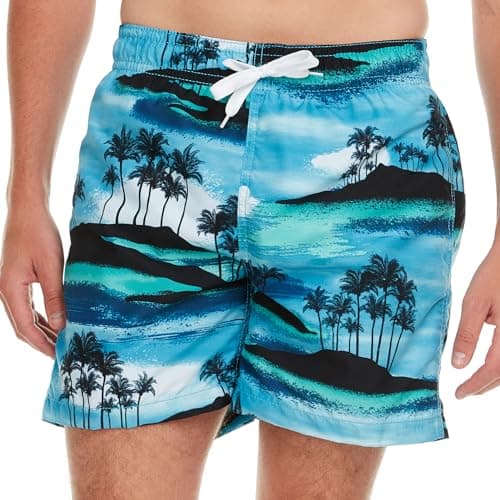 Kanu Surf Men's Havana Swim Trunks (Regular & Extended Sizes), Islands Blue, XX-Large