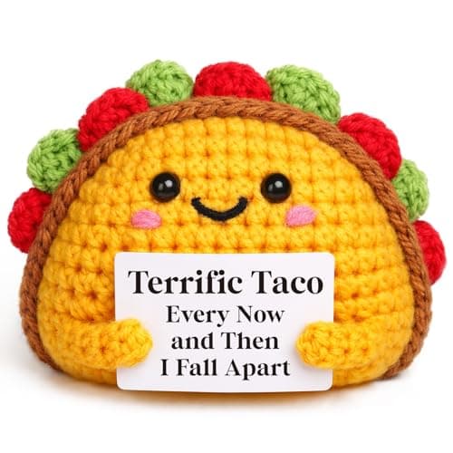 OCCdesign Mini Fall Inspirational Crochet Terrific Taco Gift for Women Men
